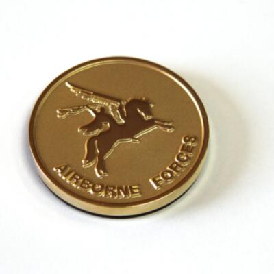 Pegasus Fridge Magnet (24ct Gold Plated, Round)