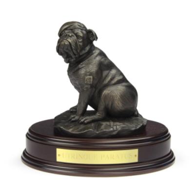 Parachute Regiment Bulldog Statue (Resin Bronze) - Front