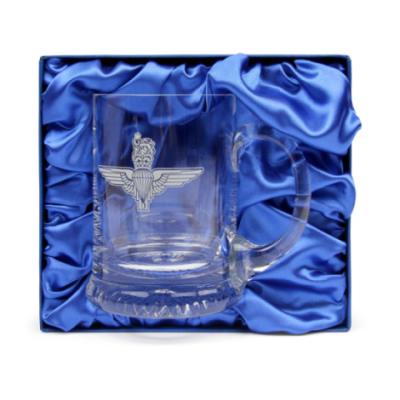 Crystal Beer Mug, Engraved - Parachute Regiment