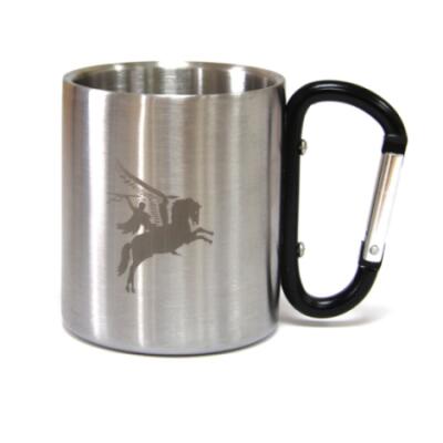 Engraved Carabiner Travel Mug - Pegasus