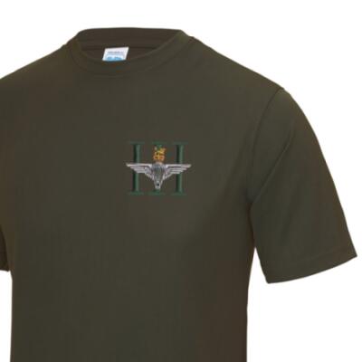 *CLEARANCE* Gym/Training T-Shirt, XXL, Olive, 3 Para (Battalion Numerals)