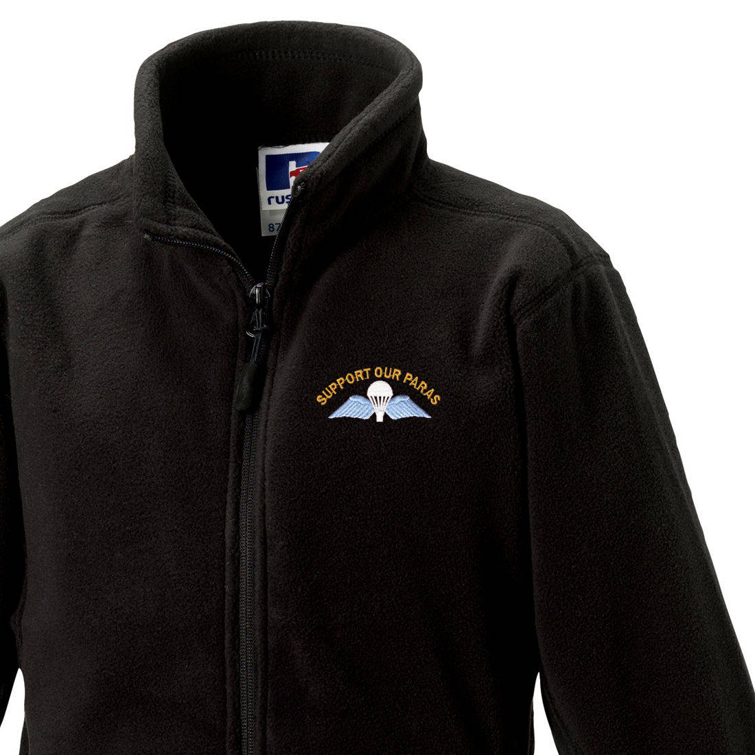 Kids Fleece Jacket - Support Our Paras (Jump Wings) - The Airborne Shop