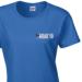 Lady's Crew Neck T-Shirt - Royal Blue - Paras 10