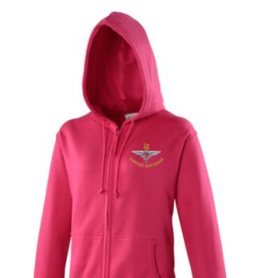 *CLEARANCE* Lady's Hoody, Medium, Hot Pink, Support Our Paras (Parachute Regiment)