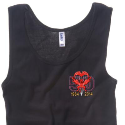 Lady's Vest - Black - Red Devils 50th
