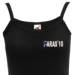 Lady's Vest (Fashion Straps) - Black - Paras 10