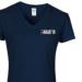Lady's V-Neck T-Shirt - Navy Blue - Paras 10