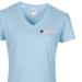 Lady's V-Neck T-Shirt - Sky Blue - Paras 10