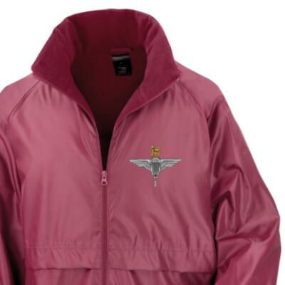*CLEARANCE* Lightweight Fleece Lined Jacket, Medium, Maroon, 1 Para Cap-Badge