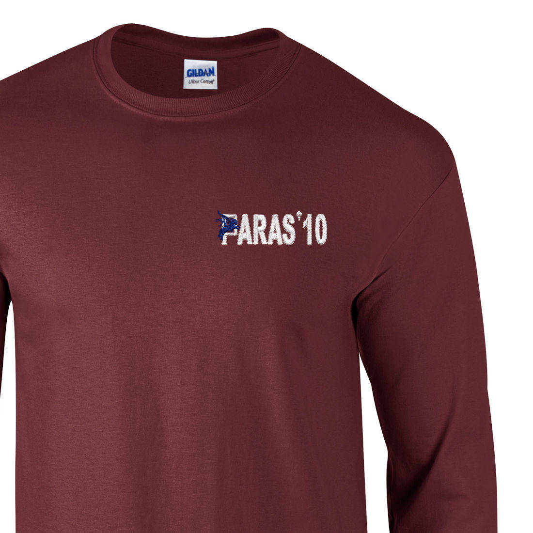 Long Sleeved T-Shirt - Maroon - Paras 10
