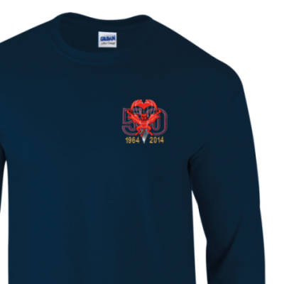 Long Sleeved T-Shirt - Navy - Red Devils 50th