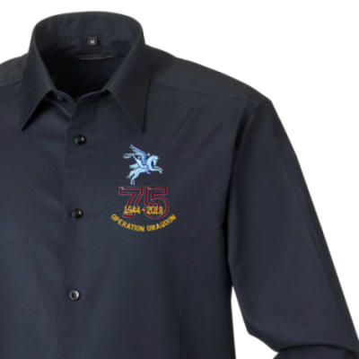 Long Sleeved Shirt - Black - Operation Dragoon 75th (Pegasus)