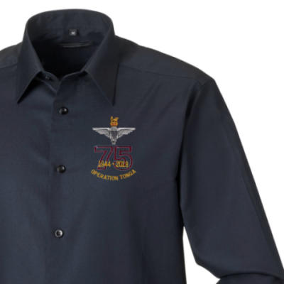 Long Sleeved Shirt - Black - Operation Tonga 75th (Para)