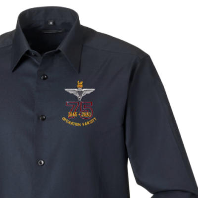 Long Sleeved Shirt - Black - Operation Varsity 75th (Para)