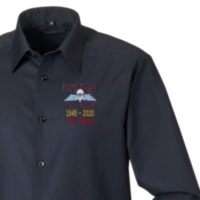 Long Sleeved Shirt - Black - VE Day 75th (Jump Wings)