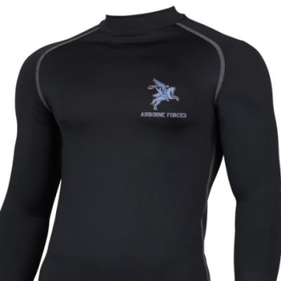 *CLEARANCE* Long Sleeved Thermal Top, S/M, Black, Pegasus Airborne Forces