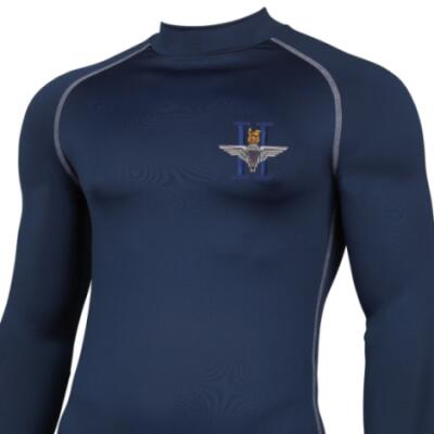 *CLEARANCE* Long Sleeved Thermal Top, XXL, Navy, 2 Para (Battalion Numerals)