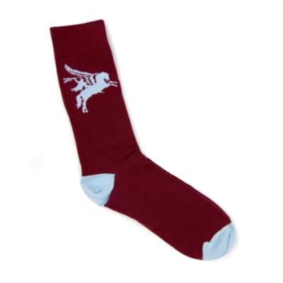 Maroon Pegasus Socks (Short)