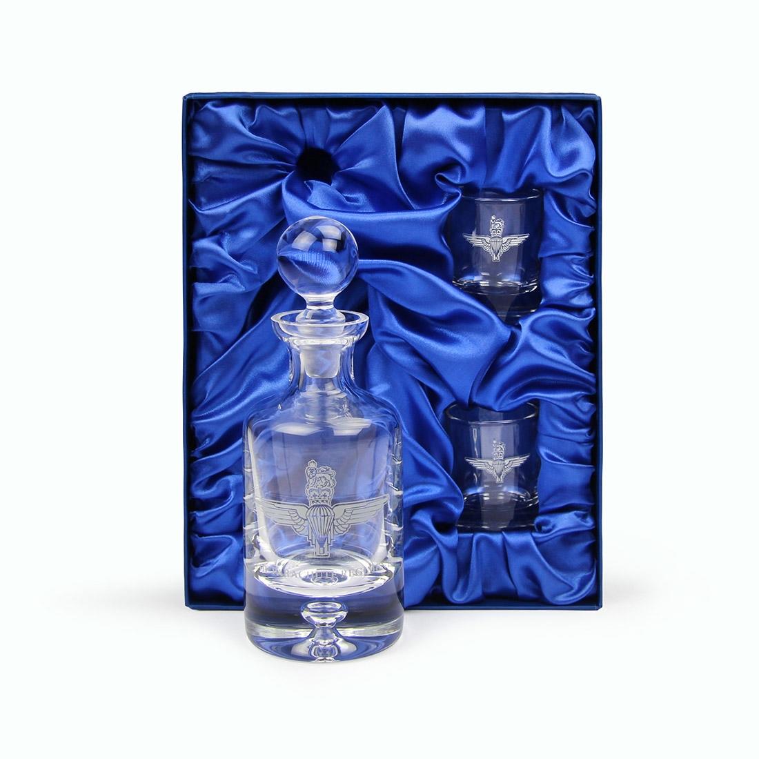 Para Nightcap Set Pair Of Dram Glasses And Decanter In Gift Box The Airborne Shop