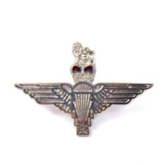 Large Nickel Parachute Regiment Lapel Badge