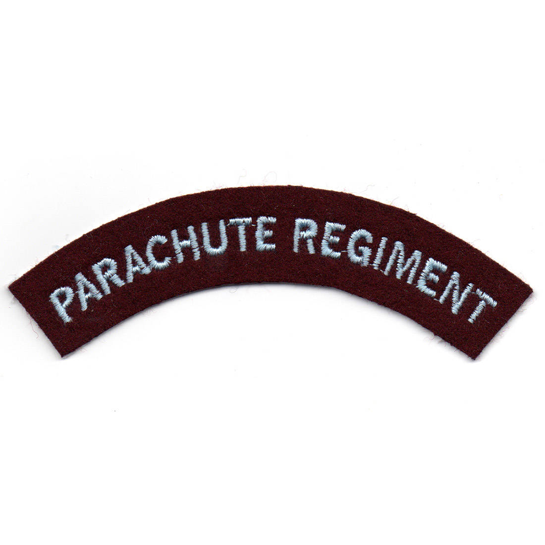 Parachute Regiment Shoulder Flashes Pair (L Blue Text On Maroon) - The ...