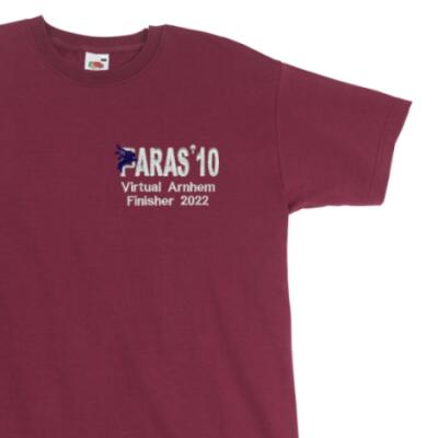 Paras' 10 Virtual ARNHEM Finisher 2022 T-Shirt