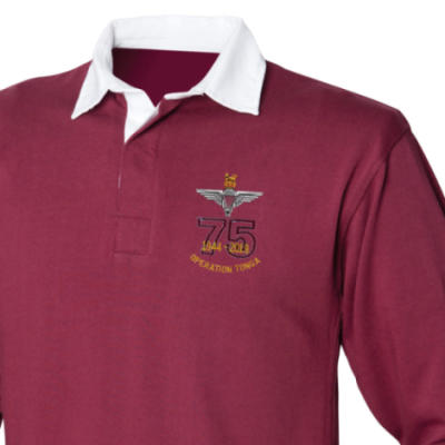 Rugby Shirt - Maroon - Operation Tonga 75th (Para)