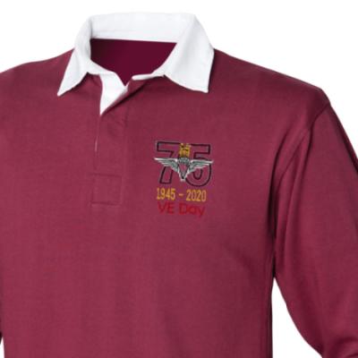 Rugby Shirt - Maroon - VE Day 75th (Para)
