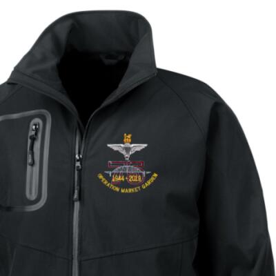 Softshell Jacket - Black - Operation Market Garden 75th (Para)