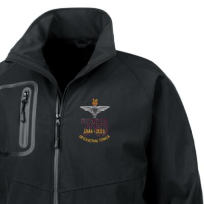 Softshell Jacket - Black - Operation Tonga 75th (Para)