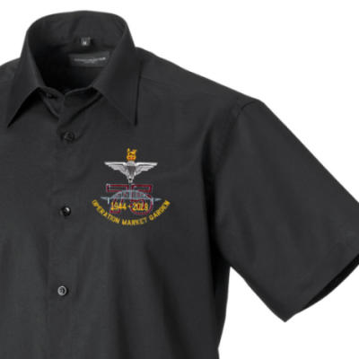 Short Sleeved Shirt - Black - Operation Market Garden 75th (Para)