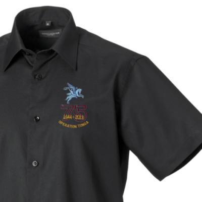 Short Sleeved Shirt - Black - Operation Tonga 75th (Pegasus)
