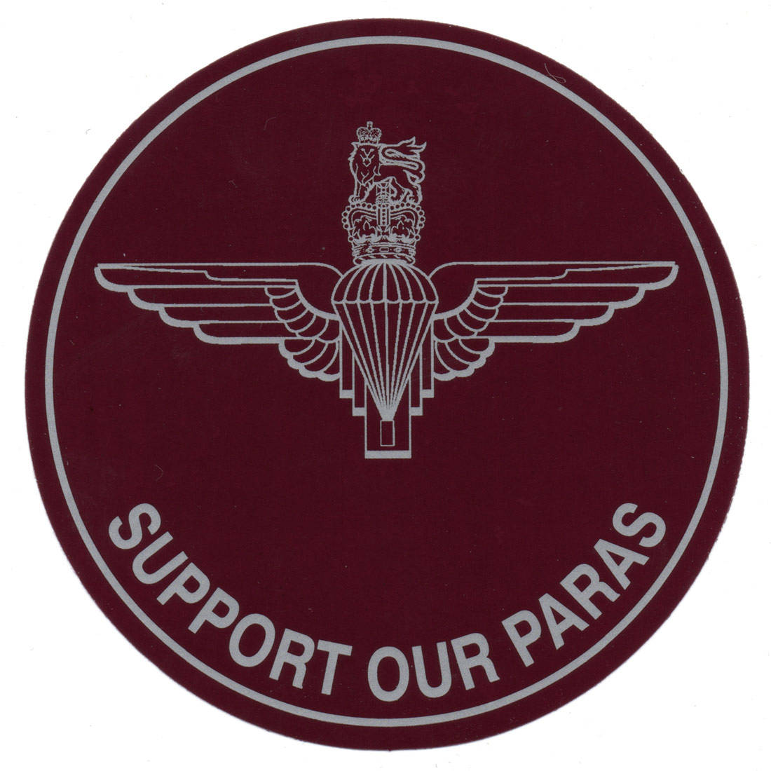 Support Our Paras Car Sticker