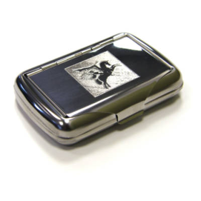 Engraved Tobacco Tin - Para or Pegasus