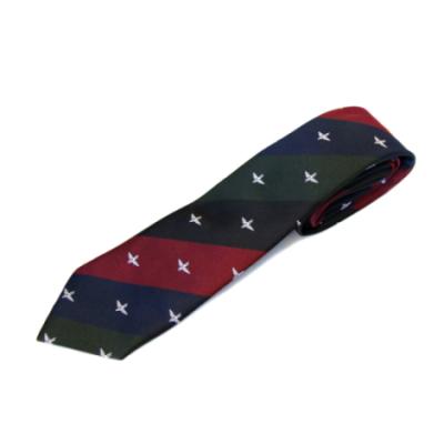 Tie, Para on Maroon, Blue, Green and Black (4 Colour) Stripes (Polyester)