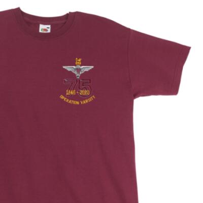 T-Shirt - Maroon - Operation Varsity 75th (Para)