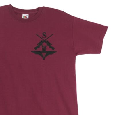 *CLEARANCE* T-Shirt, Large, Maroon, Snipers