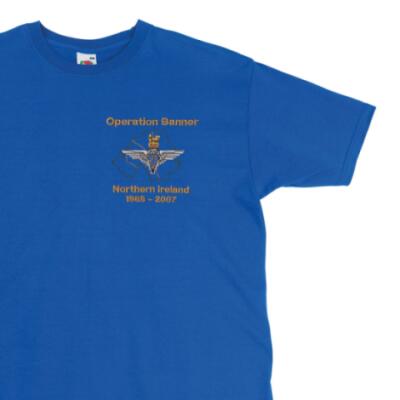 *CLEARANCE* T-Shirt, Large, Royal Blue, Operation Banner (Para)